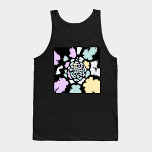 Tunnel Of Pastel Hearts Pattern Tank Top